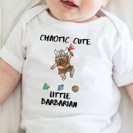 Body Para Bebê DnD Baby - Chaotic Cute Little Barbarian