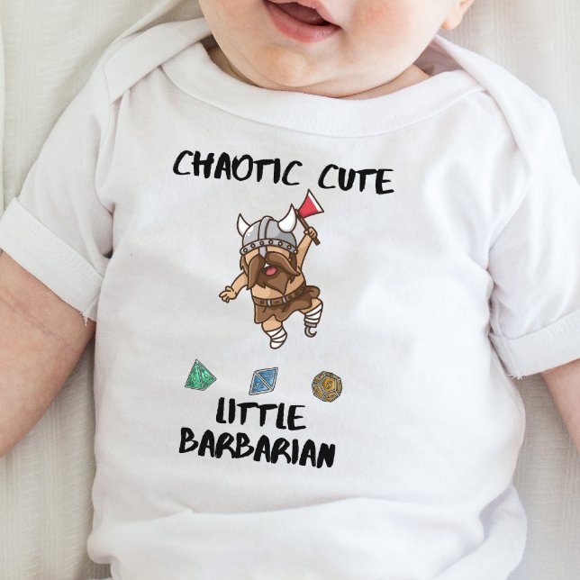 Body Para Bebê DnD Baby - Chaotic Cute Little Barbarian (Criador carregado)
