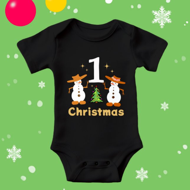 Body Para Bebê Do boneco de neve de Natal (Criador carregado)