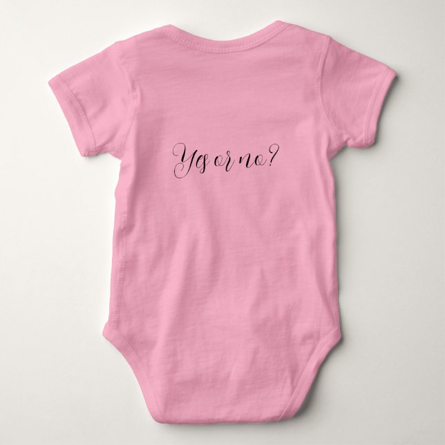 Body Para Bebê Do You Want To Be My Godmother - Baby Bodysuit  (Verso)
