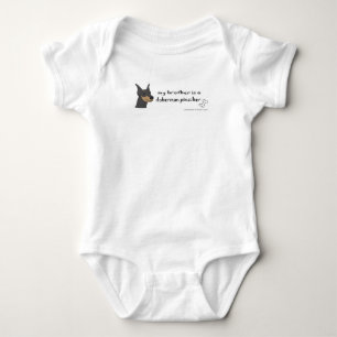Body Para Bebê dobermann pinscher