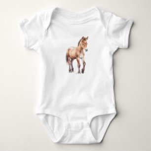 Body Para Bebê Doce Bebê Cavalo Névoa Recém-nascido Colt