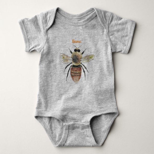 Body Para Bebê Doce Bee Baby Jersey (Frente)
