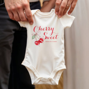 Body Para Bebê Doce Cereja Personalizado
