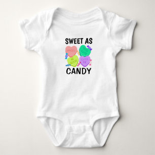 Body Para Bebê Doce Como Dia de os namorados Docinho Bebê Roupa