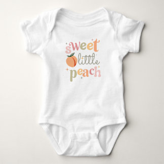 Body Para Bebê Doce pequena Peach, tema engraçado e fofo de Peach