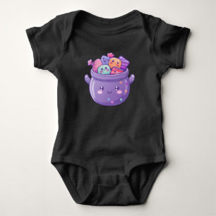 Body Para Bebê Doce Tratamentos Kawaii Cauldron Bebê Roupa