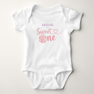 BODY PARA BEBÊ "DOCE UM" 1º ANIVERSÁRIO