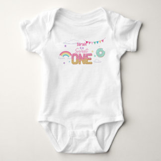 Body Para Bebê Doce Um Primeiro Aniversário Sorvete Compra Bebê