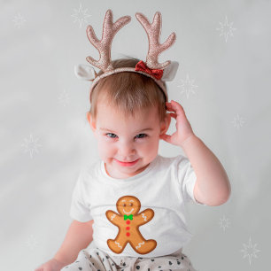 Body Para Bebê doce XmaS gingerbird