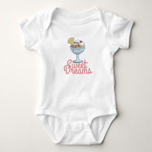 Body Para Bebê Doces Sonhos - Sundae Sorvete