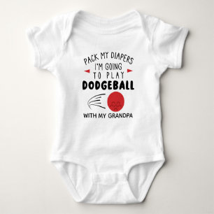 Body Para Bebê Dodgeball Bebê Divertido Avô de Dodgeball