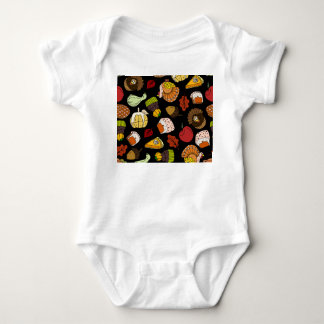 Body Para Bebê Dodles de Ação de Graças, festivo, conjunto desenh