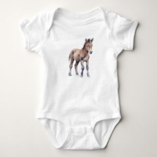 Body Para Bebê Doido de Bebê-Cavalo Doce, Bebê-Foto