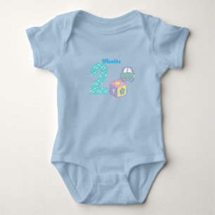 Body Para Bebê Dois meses de vestuário para bebês