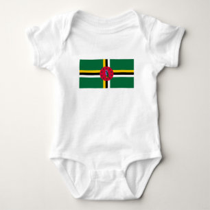 Body Para Bebê Dominica Flag