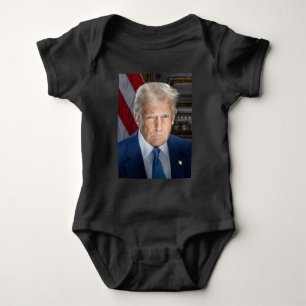 Body Para Bebê Donald Trump 2025 Presidente Americano Portrait