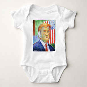 Body Para Bebê Donald Trump Van Gogh