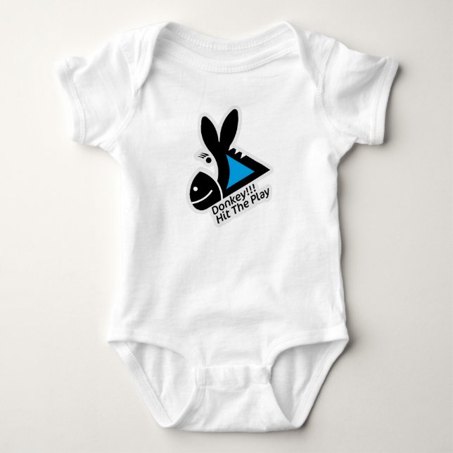 BODY PARA BEBÊ DONKEY !!! HIT THE PLAY BY MASANSER PIXELAT (Frente)
