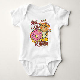 Body Para Bebê Donut de urso