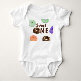 Body Para Bebê Donuts Sweet One 1º Aniversário