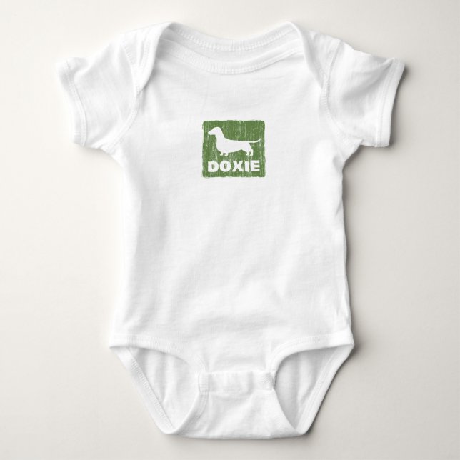 Body Para Bebê Doxie (Frente)