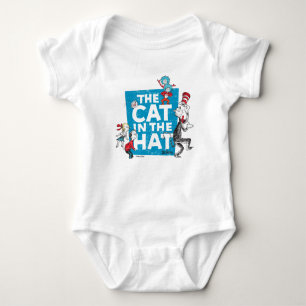 Body Para Bebê Dr. Seuss   Cat no logotipo Hat - Caracteres