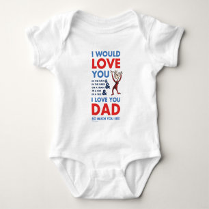 Body Para Bebê Dr. Seuss Eu amo tanto você, papai