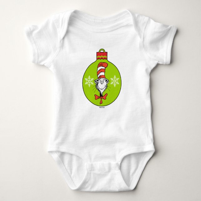 Body Para Bebê Dr. Seuss | Grinch | Clássico Gato no Chapéu (Frente)