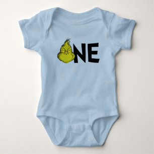 Body Para Bebê Dr. Seuss   Grinch Inverno 1º Aniversário