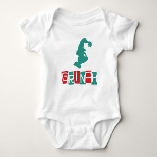 Body Para Bebê Dr. Seuss   Grinch - Vermelho & Verde