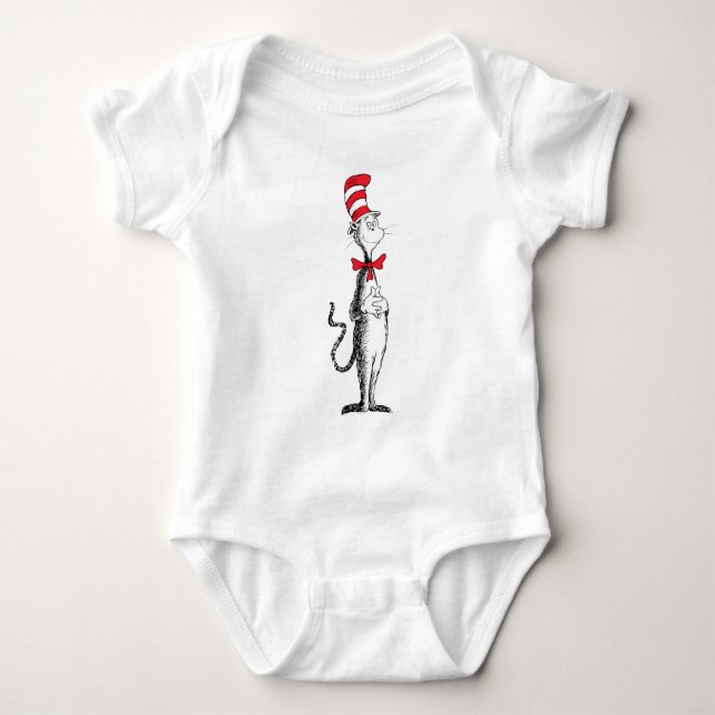 Body Para Bebê Dr. Seuss I Cat in the Hat Standall (Frente)