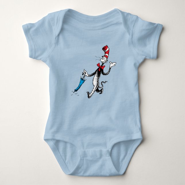 Body Para Bebê Dr. Seuss | O Gato no Chapéu Caminhada de Guarda-c (Frente)
