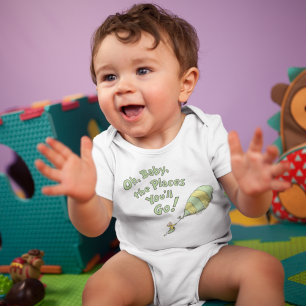 Body Para Bebê Dr. Seuss   Oh, Querida, os lugares que você vai! 