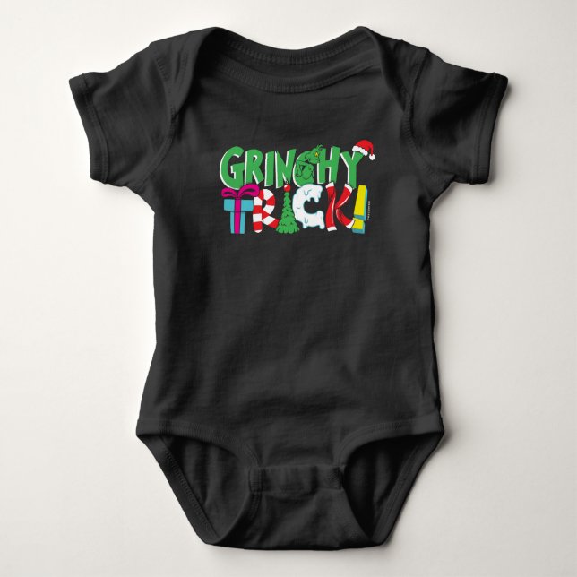 Body Para Bebê Dr. Seuss | Truque Grinchy (Frente)