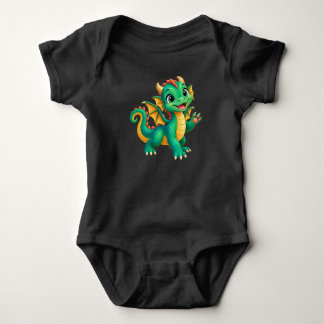 Body Para Bebê Dragão Bebê Feliz