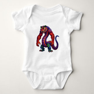 Body Para Bebê Dragão Brasa Vívida