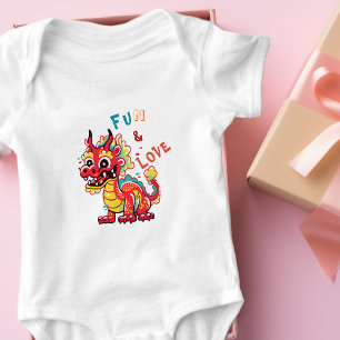 Body Para Bebê Dragão de Cartonagem Chinês Ano Novo Presente para