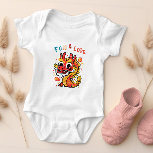 Body Para Bebê Dragão de Cartonagem Chinês Ano Novo Presente para