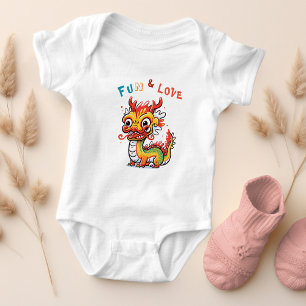 Body Para Bebê Dragão de Cartonagem Chinês Ano Novo Presente para