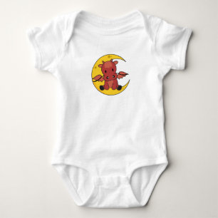 Body Para Bebê Dragão Moon Good Night Dragon Fantasy