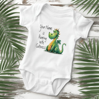Body Para Bebê Dragão Rugindo de Cutezura