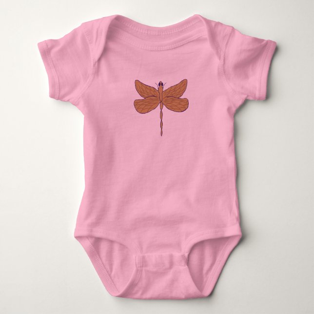 Body Para Bebê Dragonfly Illustration Art (Frente)