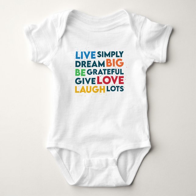 Body Para Bebê Dream Big (Frente)