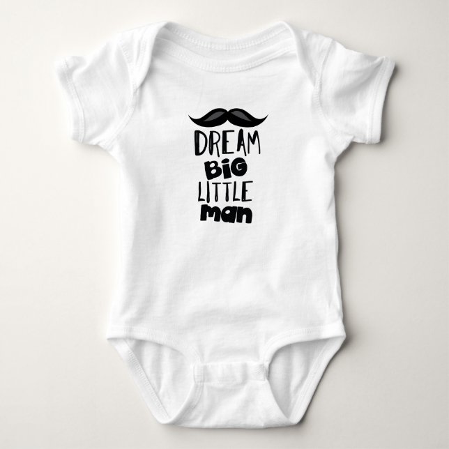 Body Para Bebê Dream Big Baby Jersey (Frente)