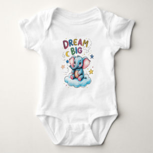 Body Para Bebê Dream Big Elephant Baby Outfit