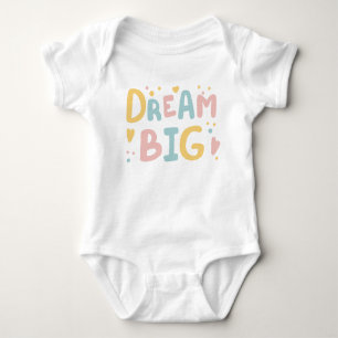 Body Para Bebê Dream Big Pastel Hearts