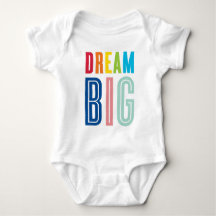 DREAM BIG PEQUENO UM legal tipografia cores brilha