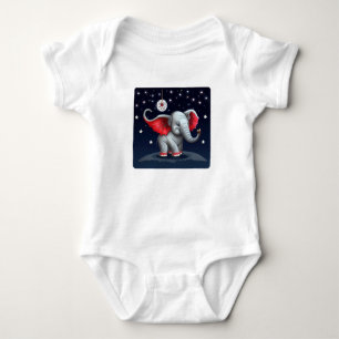 Body Para Bebê Dream Catcher Bonito Elefante Bebê. Night Sky