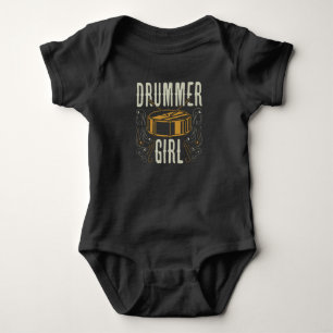 Body Para Bebê Drummer Girl Tambor